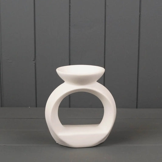White Ceramic Wax/Oil Burner