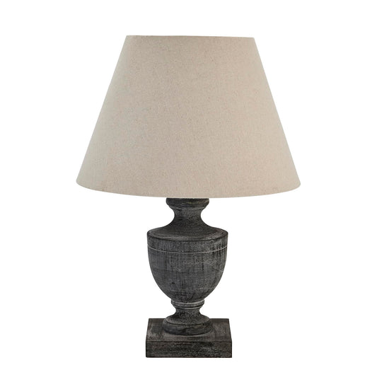 Incia Urn Wooden Table Lamp image 0