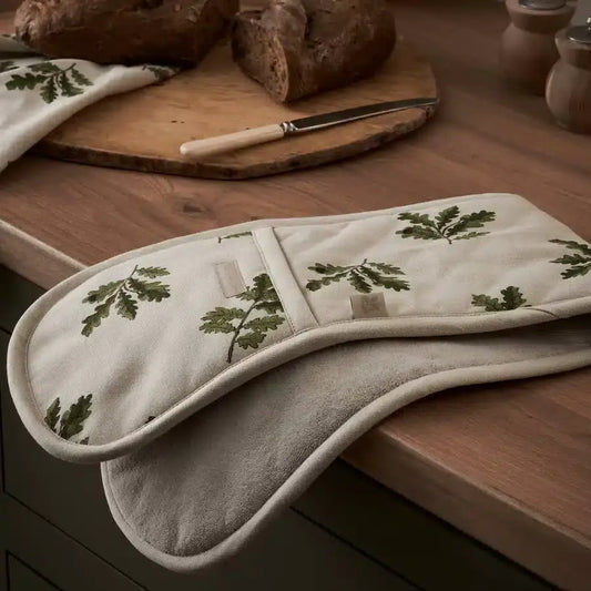 Acorn & Oak Leaves Double Oven Glove image 1