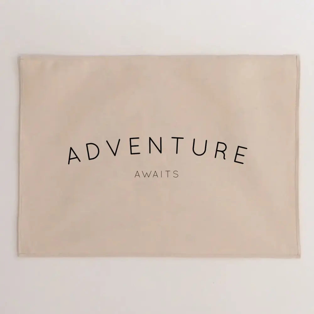 Adventure Awaits Wall Hanging - Black