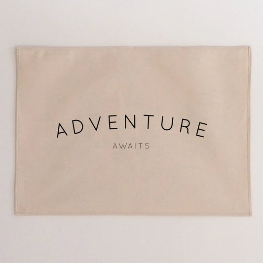 Adventure Awaits Wall Hanging - Black