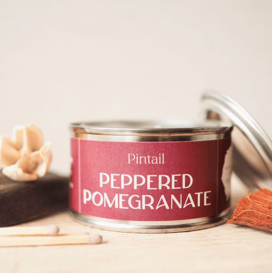Peppered Pomegranate Paint Pot Candle image 0