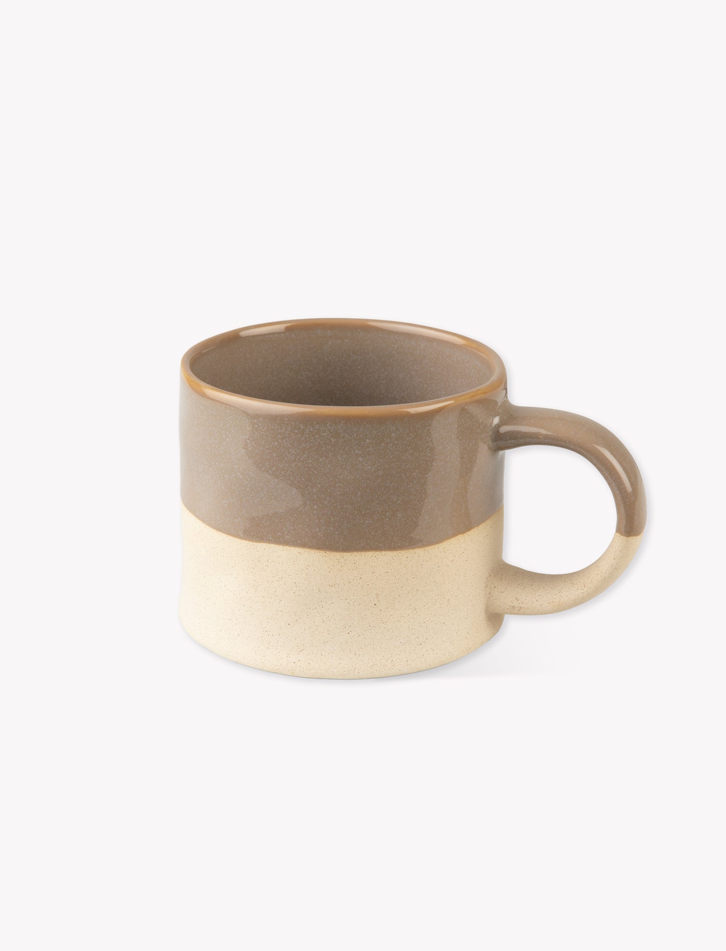 Bladon Half Glazed Mugs Set of 2 Truffle