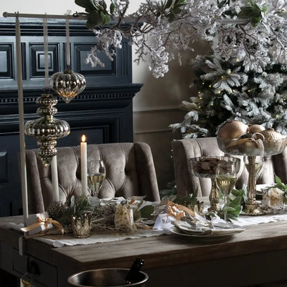 Antique Silver Large Vallupe Bauble