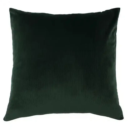 Aurora Ribbed Velvet Cushion Emerald Green image 0