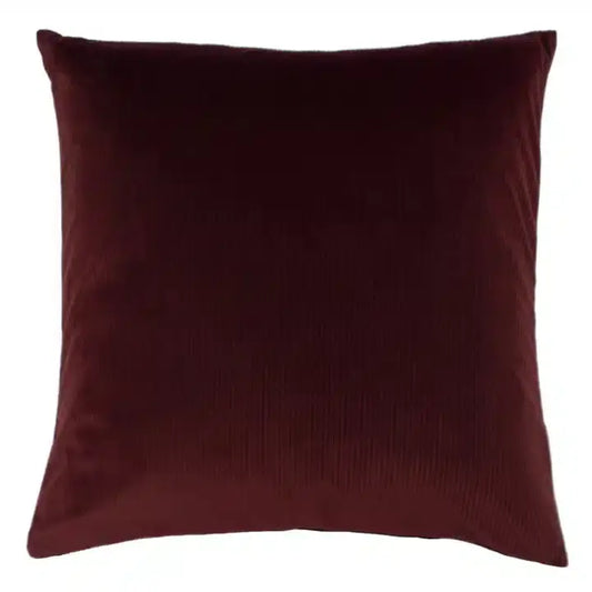 Aurora Ribbed Velvet Cushion OxBlood image 0