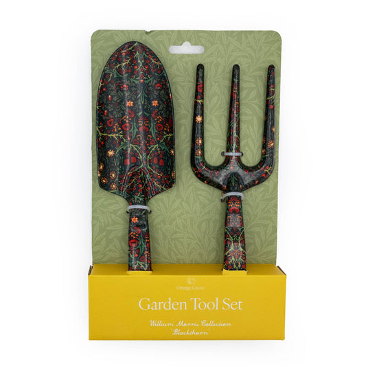 Orange Grove Fork and Trowel Garden Tool Set -Blackthorn