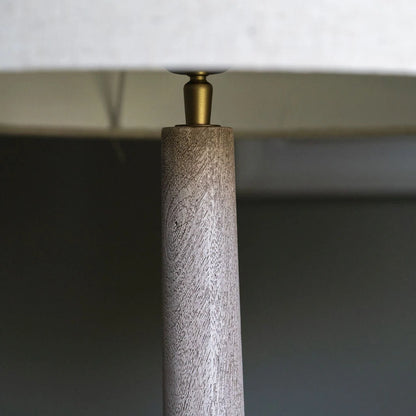 Backwell Sandblasted Table Lamp with Linen Shade