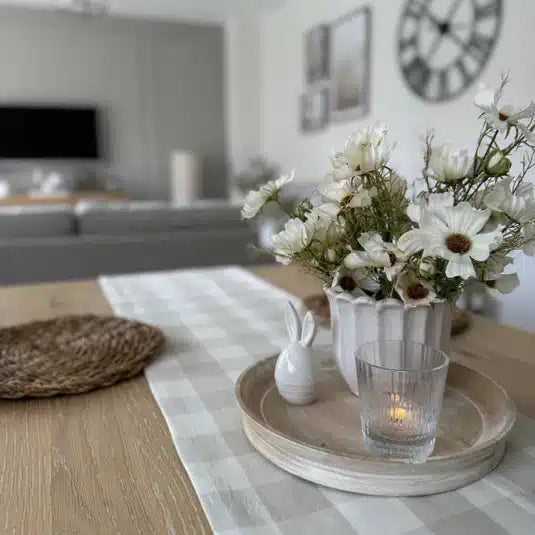 Padstow White Wash Wooden Candle Tray image 0