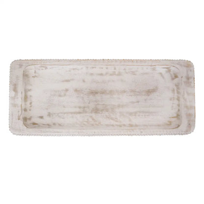 Beaded Mango Large Footed Platter image 0