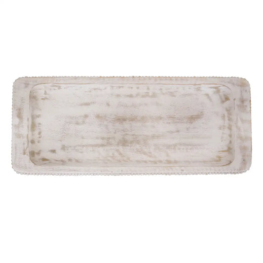 Beaded Mango Large Footed Platter image 0