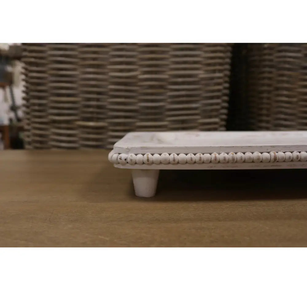 Beaded Mango Large Footed Platter image 2