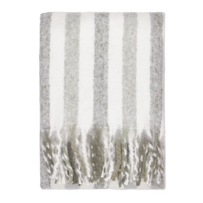Beechwood Woven Stripe Throw Heath