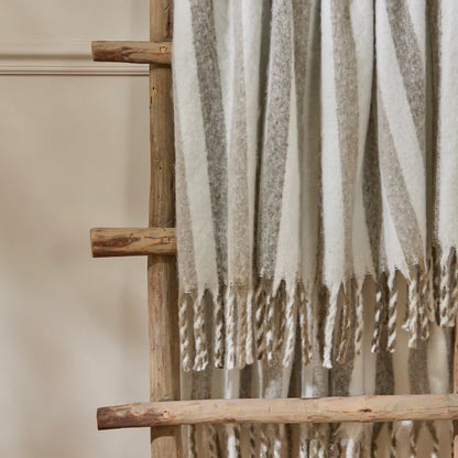 Beechwood Woven Stripe Throw Heath
