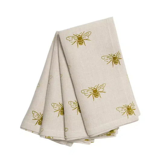 Bees Linen Napkins (Set of 4) image 0
