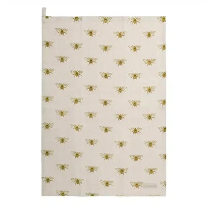 Bees Linen Tea Towel image 0