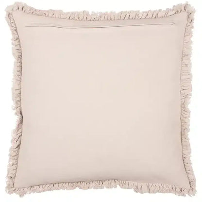 Bertie Washed Cotton Velvet Cushion Natural image 2