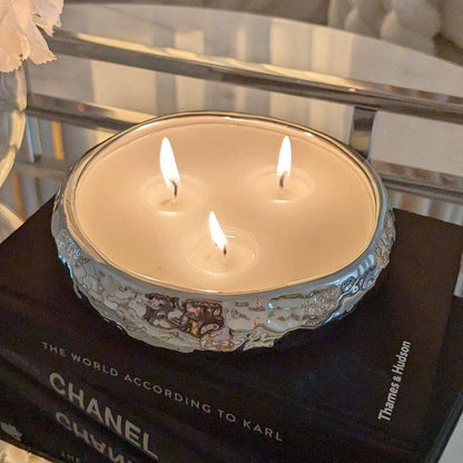 Aeolian 3 Wick Silver Scented Candle