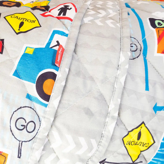 Big Diggers Quilted Throw