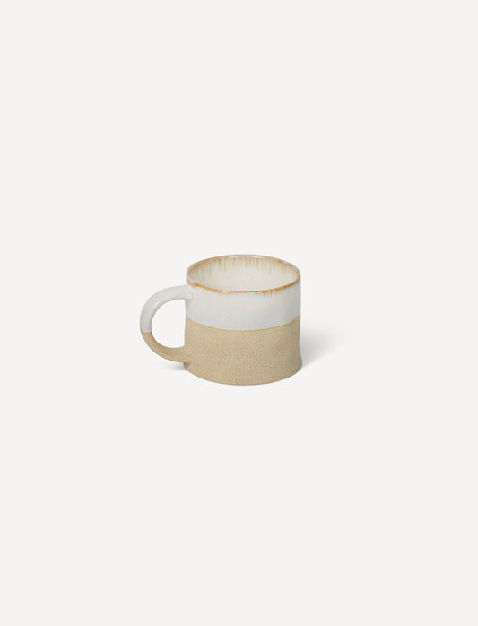Bladon Half Glazed Mugs Set of 2 White