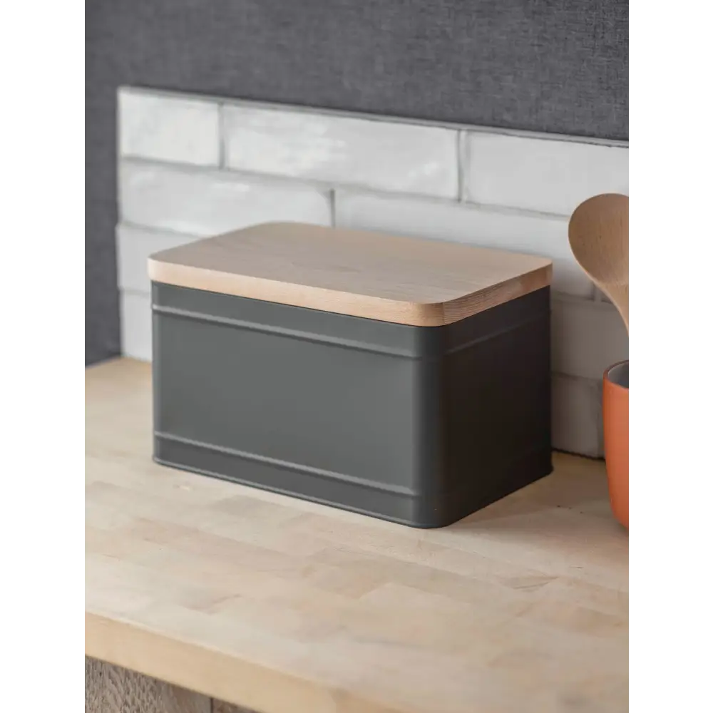 Borough Bread Bin Charcoal
