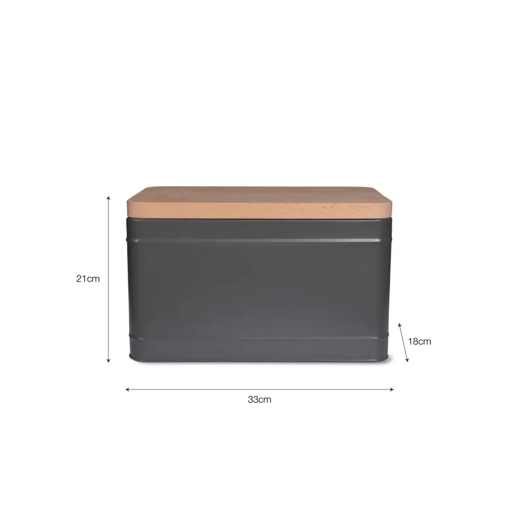 Borough Bread Bin Charcoal