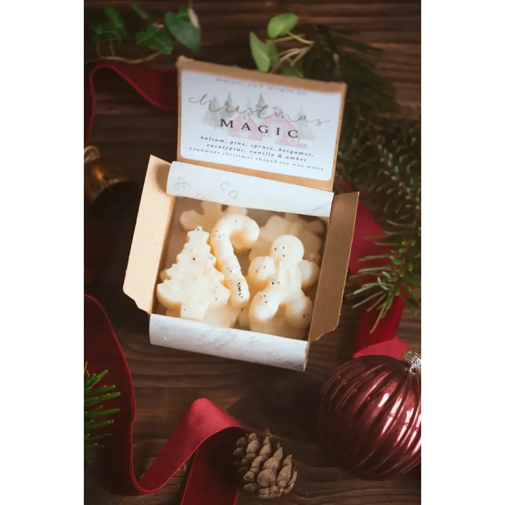 Box of 7 Christmas Shaped Wax Melts