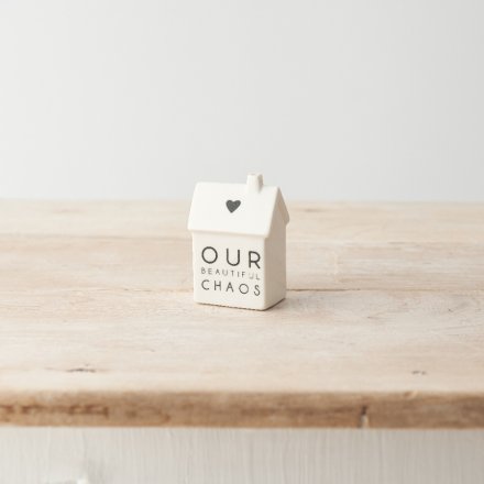 'Our Beautiful Chaos' Porcelain House 7cm image 0