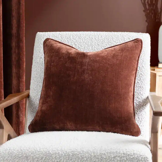 Heavy Chenille Cushion Nutmeg image 1