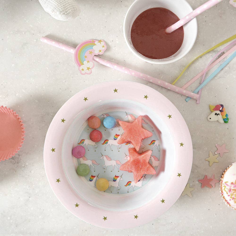 Unicorn Childrens Melamine Set