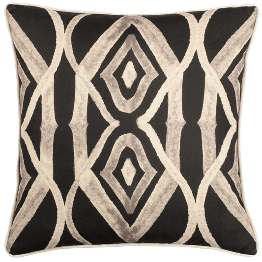 Cape Ikat Cushion Black