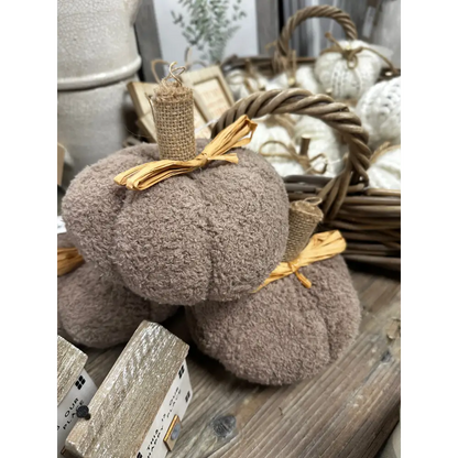 Caramel Fabric Pumpkin