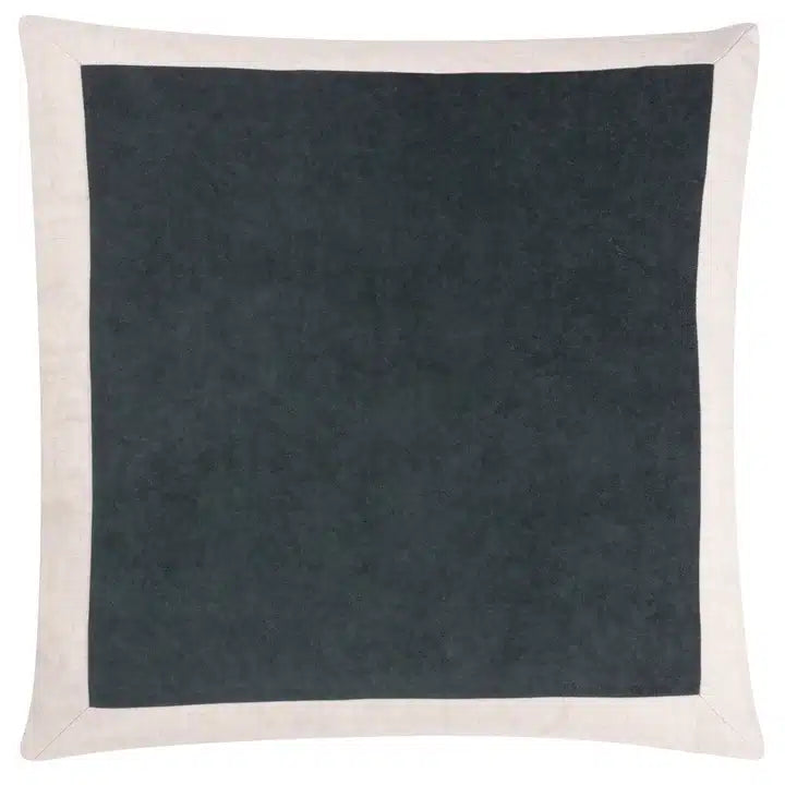 Auden Linen Velvet Cushion Flint Grey image 0