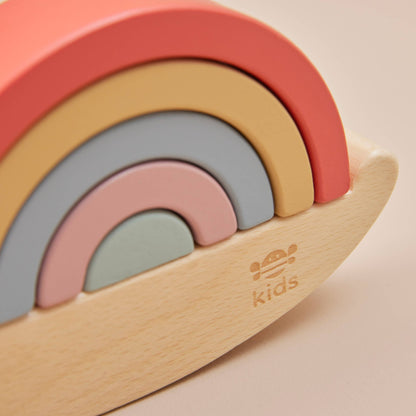 Just Bee Kids Wooden Snail Stacker Toy (FSC)