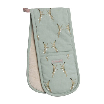 Boxing Hares Double Oven Glove image 0