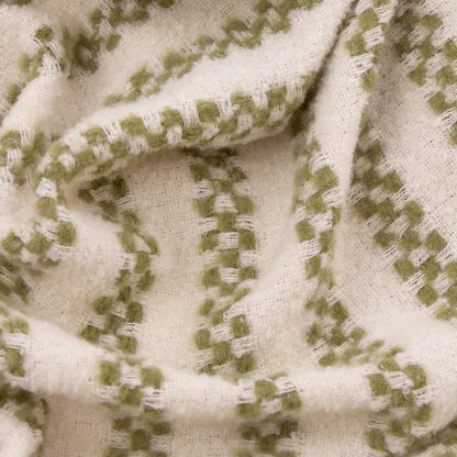Clyne Tasselled Throw Olive