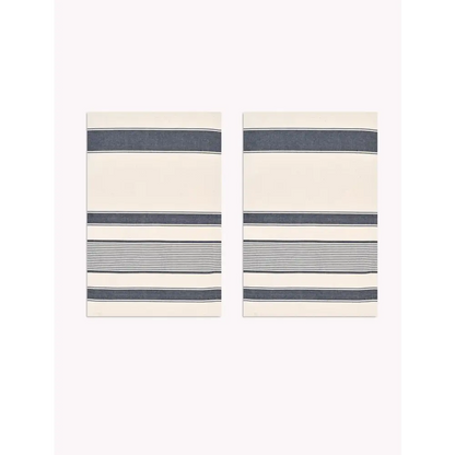 Colesbourne Stripe Tea towels Set of 2 Ink