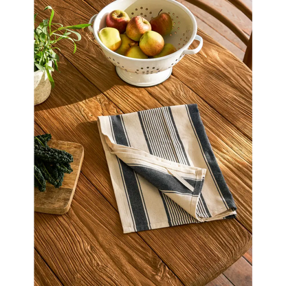 Colesbourne Stripe Tea towels Set of 2 Ink