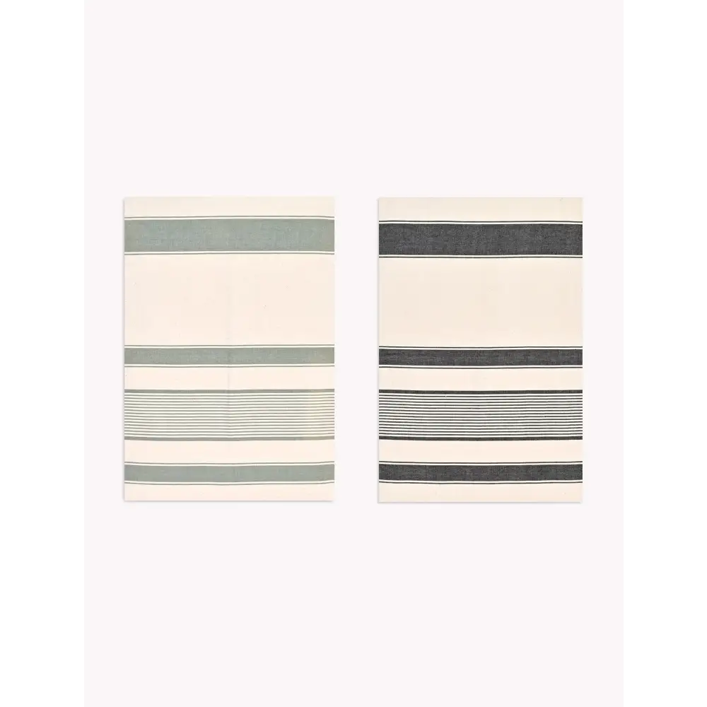 Colesbourne Stripe Tea towels Set of 2 Rosemary