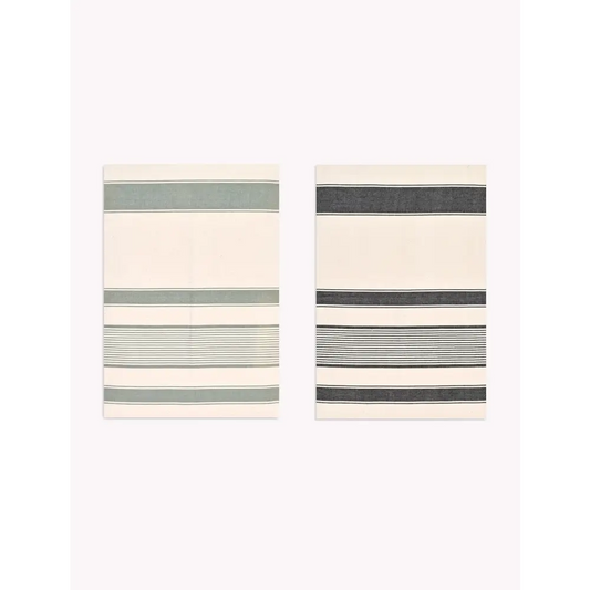 Colesbourne Stripe Tea towels Set of 2 Rosemary