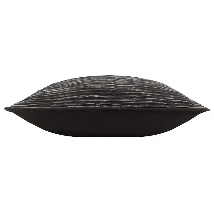 Cove Ribbed Cushion Black image 2