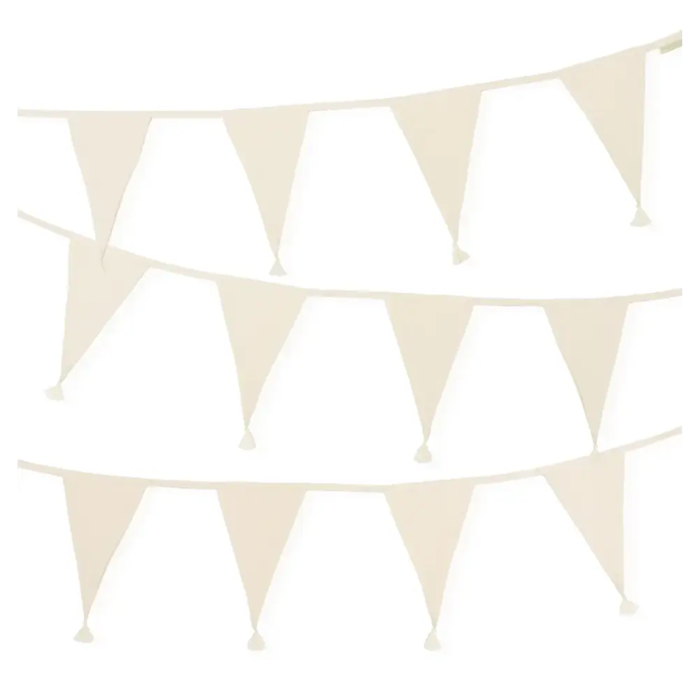 Cream Cotton Bunting