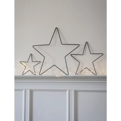 Curzon Christmas Stars Set of 3 Black