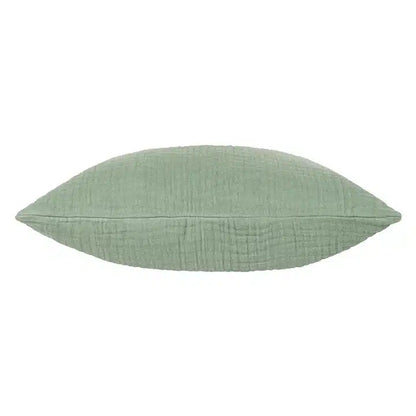 Lark Muslin Crinkle Cotton Cushion Eucalyptus image 2