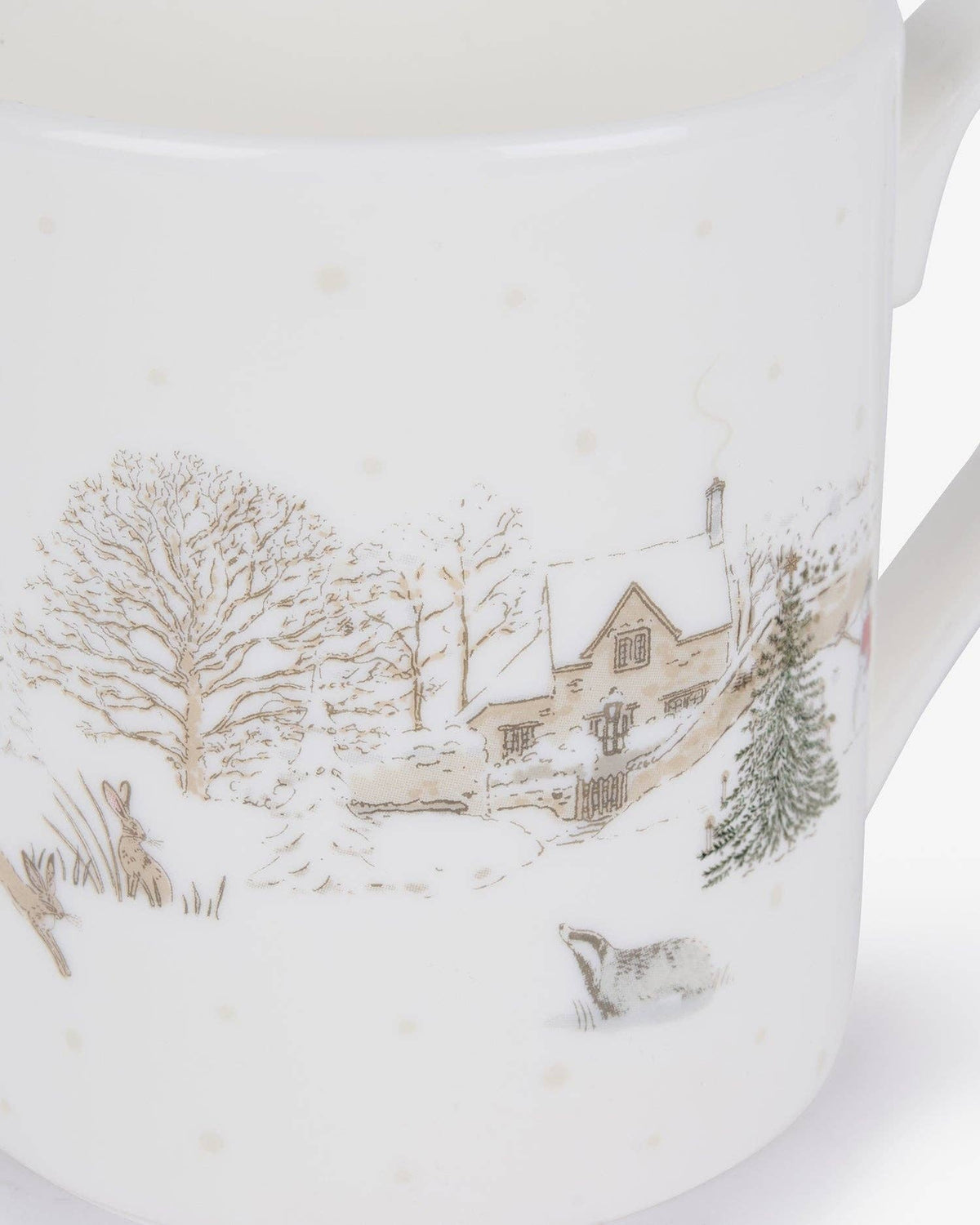 Snowy Village Mug