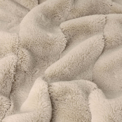Empress Faux Fur Throw Oat