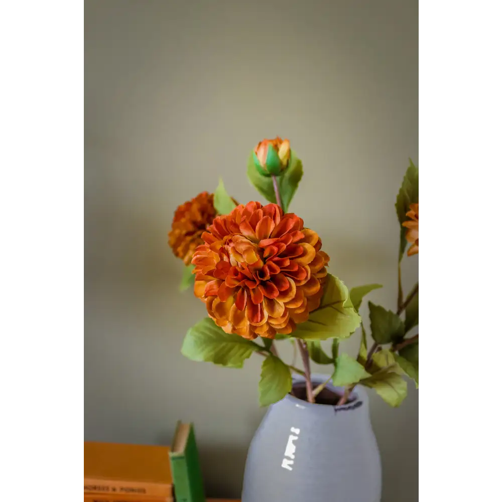 Deep Mustard Dahlia Stem