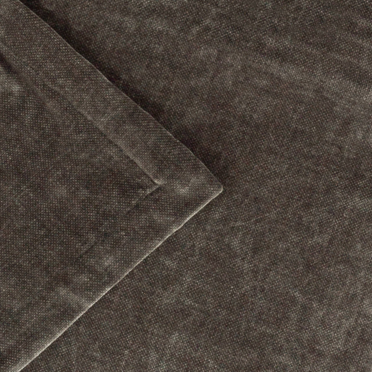 Heavy Chenille Velvet Throw Charcoal