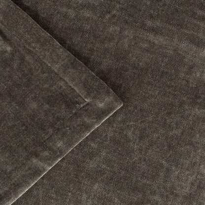 Heavy Chenille Velvet Throw Charcoal