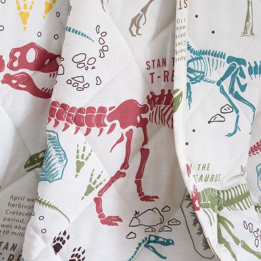 Dino Explorers Quilted Throw
